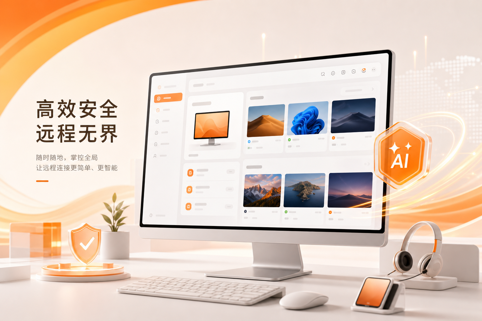 向日葵远程主控画面